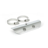 Universal Bullet Hole Heat Shield 7" Long Chrome Exhaust Heat Shields Mcs