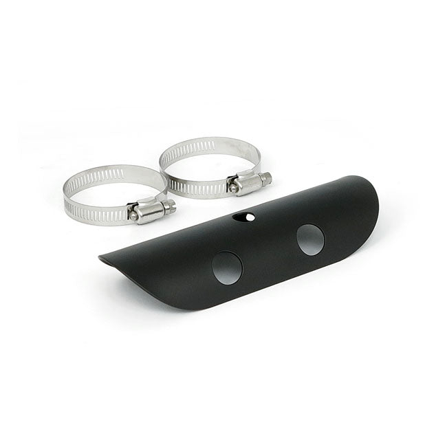 Universal Bullet Hole Heat Shield 7" Long Black Exhaust Heat Shields Mcs