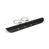 Universal Bullet Hole Heat Shield 14" Long Black Exhaust Heat Shields Mcs