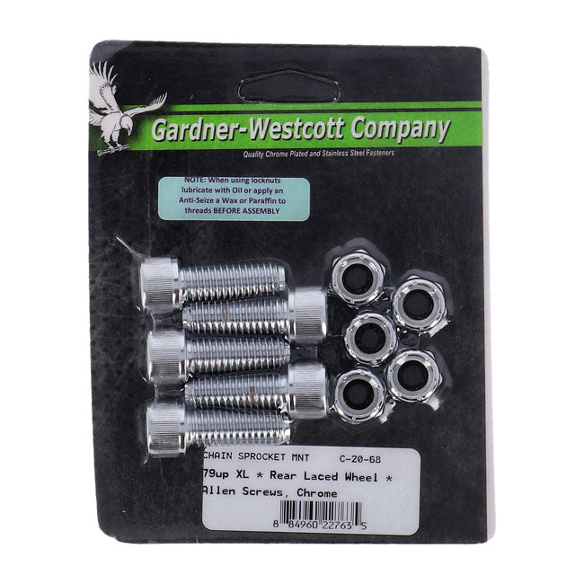Rear Sprocket Mount Kit, Allen Chr Sprocket Mount Kits Gardner Westcott