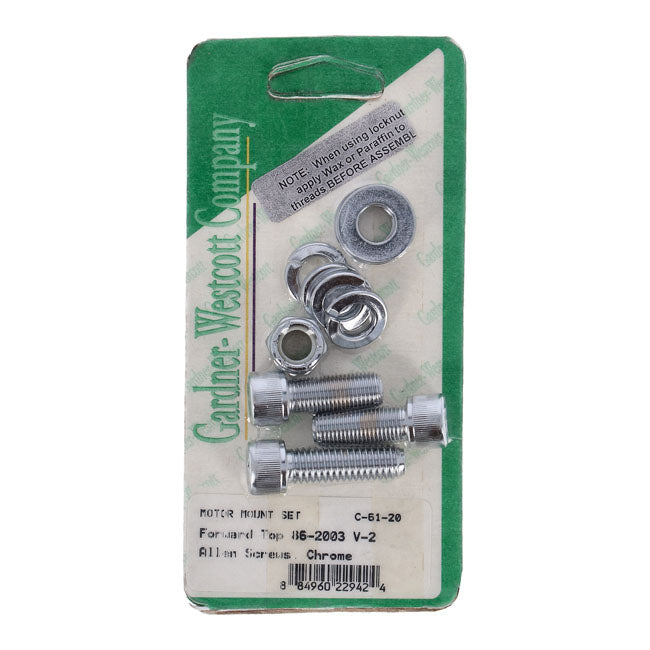 Engine Mount Kit, Top Forward Motor Mount Screw Kits Gardner Westcott