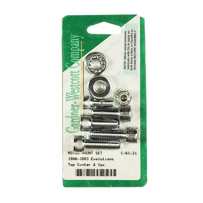 Engine Mount Kit, Center Motor Mount Screw Kits Gardner Westcott