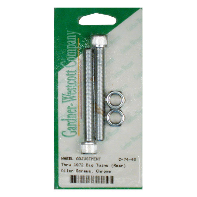 Wheel Adjusters, Allen Bolt Wheel Axles Adjusters Gardner Westcott