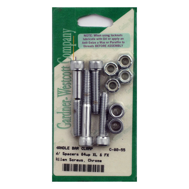 Handlebar Top Clamp Mount Kit, Allen Handlebar Top Clamps Gardner Westcott