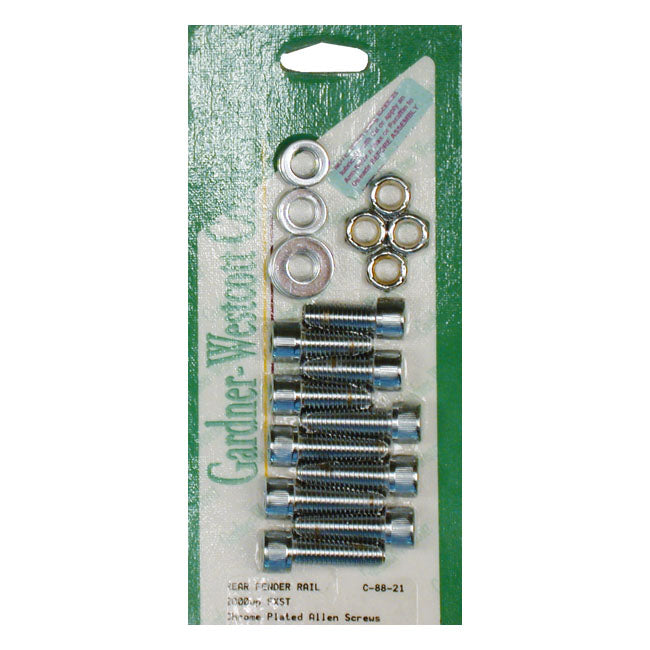 Gardner Westcott, Fender Strut Mount Kit. Chrome Allen Head Fender Struts Side Gardner Westcott