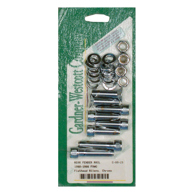Gardner Westcott, Fender Strut Mount Kit. Chrome Allen Head Fender Struts Side Gardner Westcott