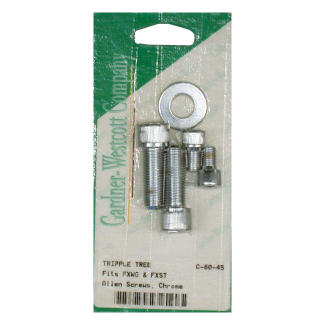 Triple Tree Pinch Bolt Set. Chrome Allen Heads Triple Trees Misc Gardner Westcott