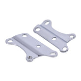Motor Mount Plate Set, Lower Front. Chrome Engine Mounts Mcs