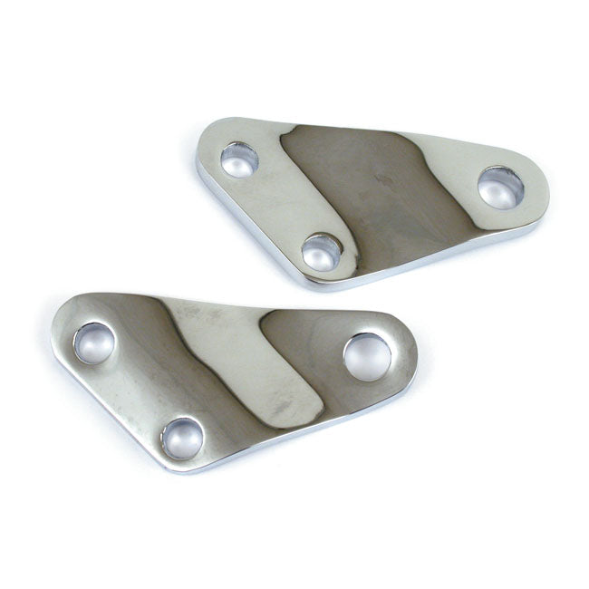 Shovel Passenger Peg Brackets. Chrome Footpegs Brackets Mcs