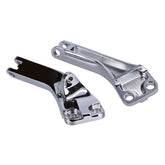Dyna Passenger Foot Peg Mount Bracket Kit. Chrome Footpegs Brackets Mcs