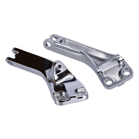 Dyna Passenger Foot Peg Mount Bracket Kit. Chrome Footpegs Brackets Mcs