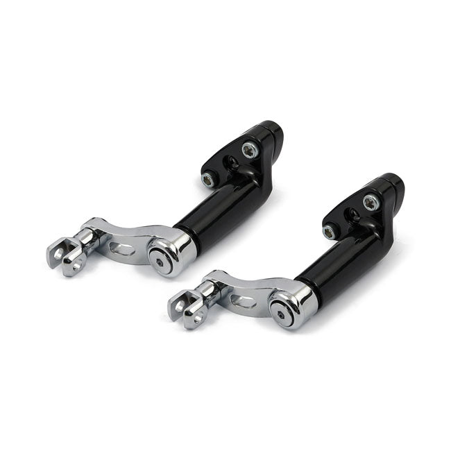 Adjustable Passenger Peg Mount Kit. Chrome Footpegs Mounts Mcs
