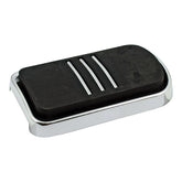Brake Pedal Pad, Tri Rail. Chrome Brake Pedal Pads Mcs