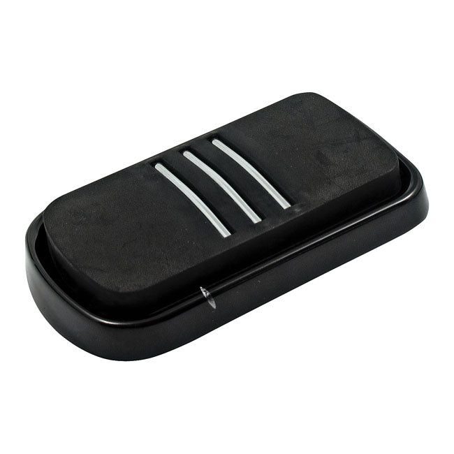 Brake Pedal Pad, Tri Rail. Black Brake Pedal Pads Mcs