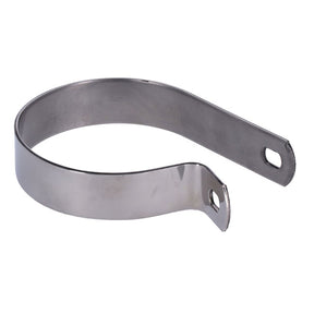 Muffler Short P Clamp 3 1/4". Stainless Exhaust Mount Parts Mcs