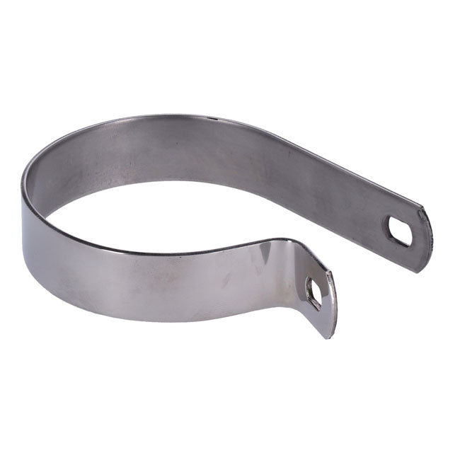 Muffler Short P Clamp 3 1/4". Stainless Exhaust Mount Parts Mcs