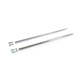 Front Fender Tip Spears, Chrome Steel Fender Trims Mcs