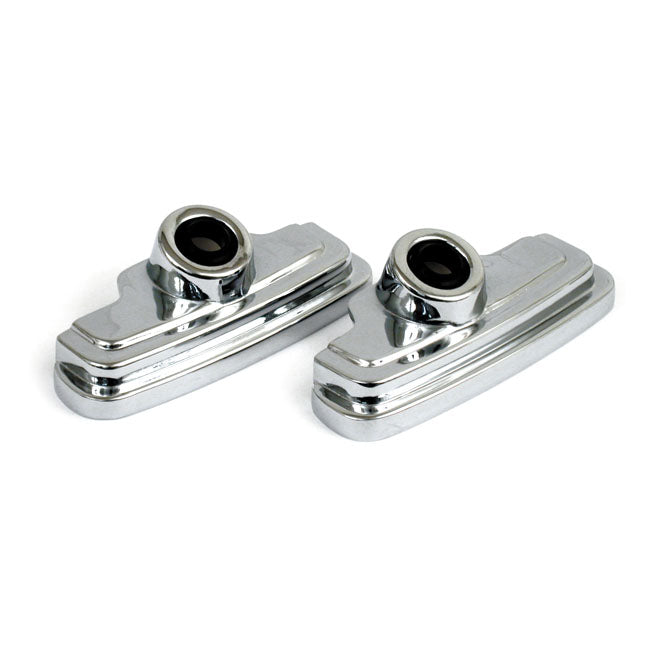 Evo Spark Plug & Head Bolt Cover Kit. Chrome Head Bolt And Sparkplug Cover Kits Mcs