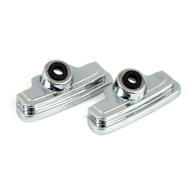 Evo Spark Plug & Head Bolt Cover Kit. Chrome Head Bolt And Sparkplug Cover Kits Mcs