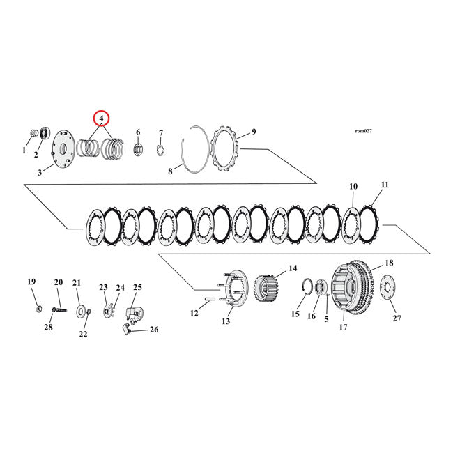 Clutch Spring, One Piece Heavy Duty Clutch Springs Mcs