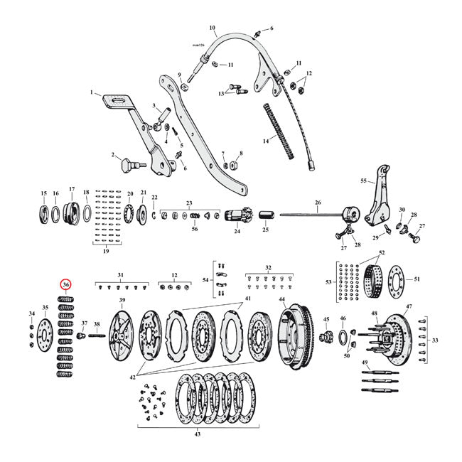Barnett, clutch spring set 41-67 CLUTCH SPRINGS Barnett