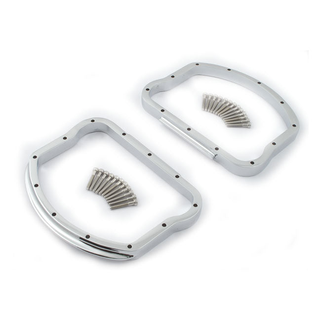 Panhead Rocker Cover D Ring Kit. Chrome D-Rings Mcs