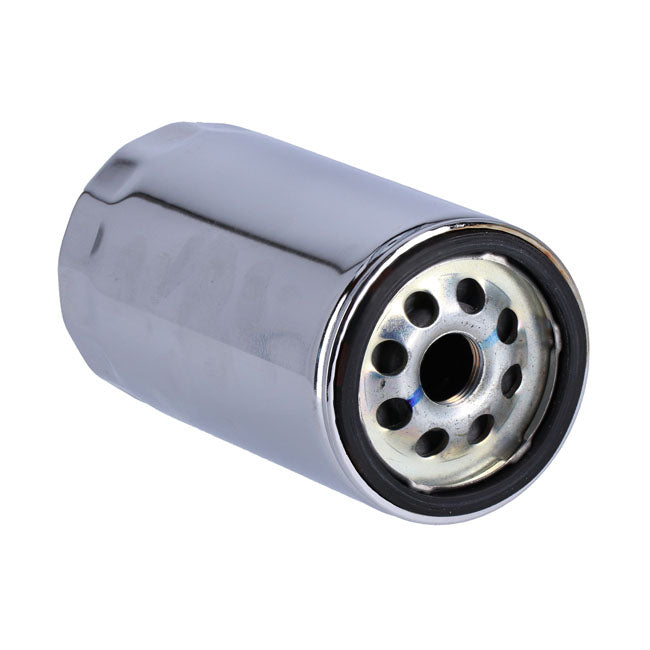 Oem Oem Oil Filter, chrome - 91-98 Dyna Oil Filters Harley Davidson