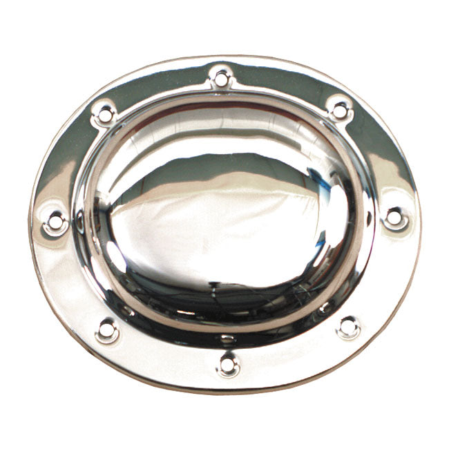 Derby Cover, Tin Primary. Plain Chrome Derby Cover Mcs