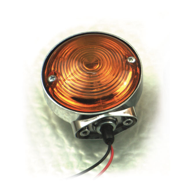 Fl 63 85 Style Turn Signal Assembly. Amber Lens Turn Signals Mcs