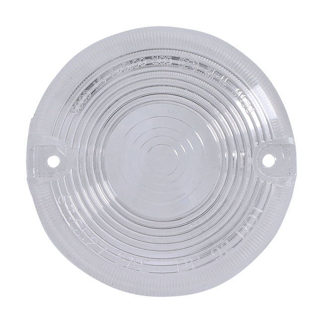 Replacement 3" Bullet Turn Signal Lens. Clear Turn Signals Lenses Mcs