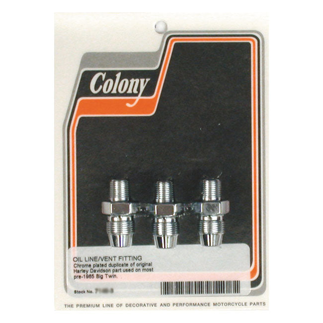 Colony 36 64 Bt Oil Vent Ftg Chr Oil Line Fittings Colony