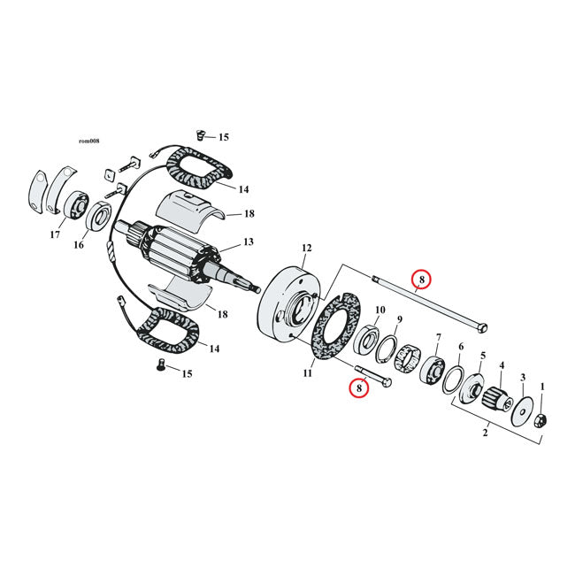 Gw, Generator Mount Kit. Chrome. Acorn Generator Mount Kits Gardner Westcott