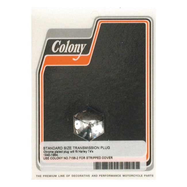 Colony Hex Trans Plug 40 86 4 Sp Transmission Fill Plugs Colony