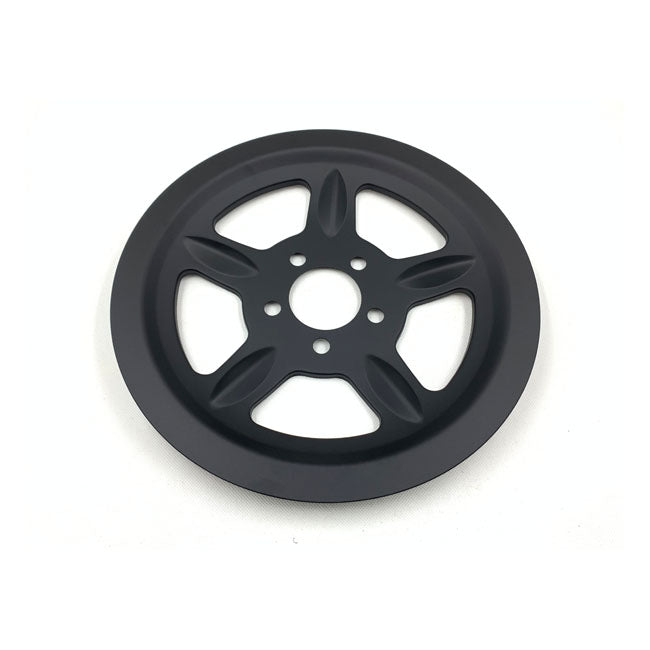 Pulley Cover, 5 Spoke. 68t, Black Rear Wheel Pulley Covers Mcs