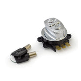 96 Up Ignition Switch, Side Hinge Type. Skull, Chrome Switches Ignition Mcs