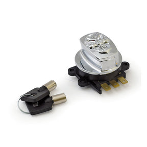 96 Up Ignition Switch, Side Hinge Type. Skull, Chrome Switches Ignition Mcs