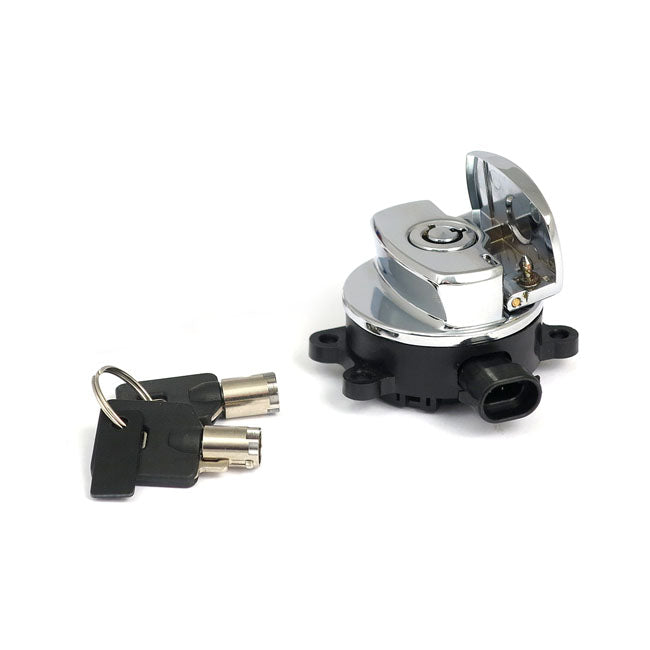 11 Up Ignition Switch, Side Hinge Type. Chrome Switches Ignition Mcs