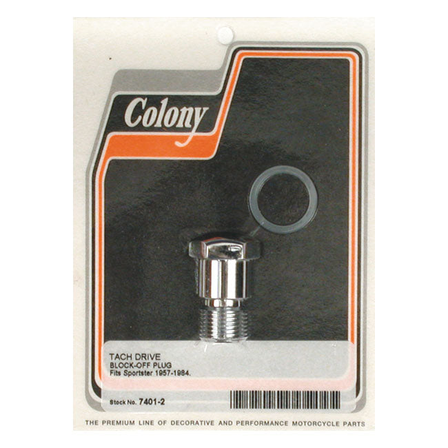 Colony Tach Dr Block Off 57 84 Xl Tachometers Colony