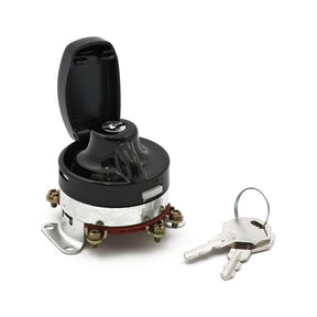 Fl Style Ignition Switch, ''Electronic''. Flat Key. Black Switches Ignition Mcs