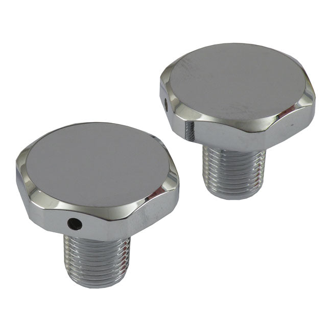 41mm Fork Tube Cap Bolts. Chrome Fork Tube Caps Mcs