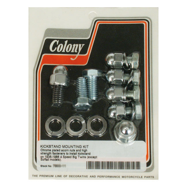 Colony, jiffy mount kit. Chrome acorn JIFFY STANDS MISC Colony