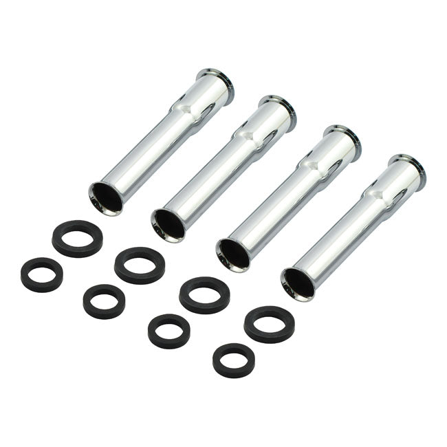 Lower Pushrod Cover Kit. 48 E79. Chrome Pushrod Covers Mcs