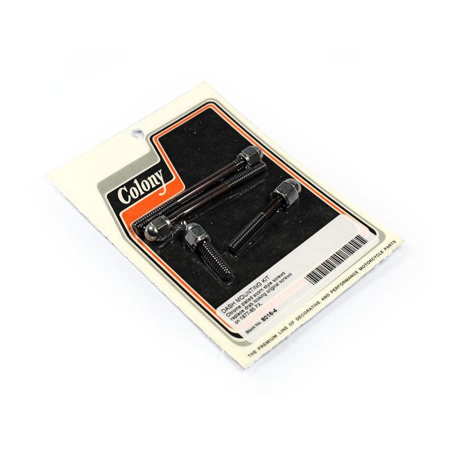 Colony, dash mount kit. Chrome Acorn DASH MISC Colony