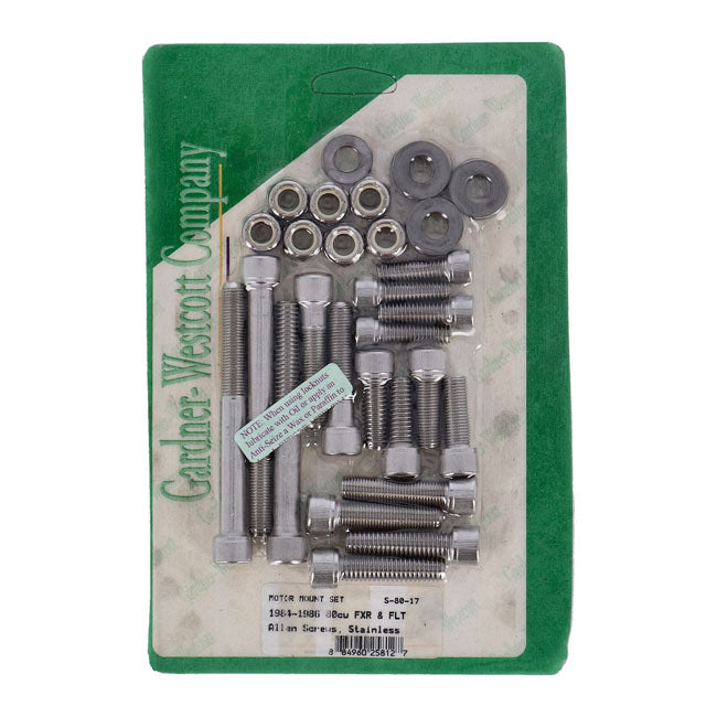 Motor Mount Screw Kit, Ss Allen Motor Mount Screw Kits Gardner Westcott