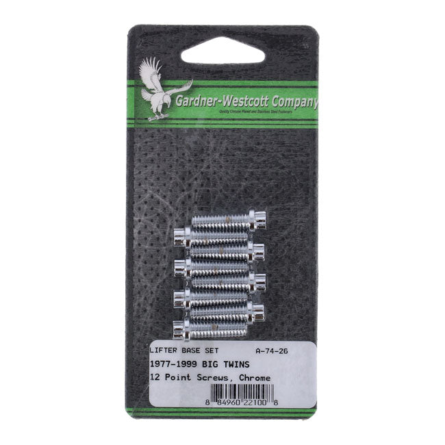 Gw, Tappet Block Mount Kit, 12 Point. Chrome Tappet Block Mount Kits Gardner Westcott