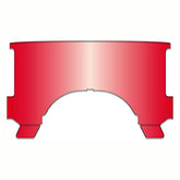 National Cycle, Repl. Adj. Lower Window (Style B). Red Windshields Misc National Cycle