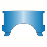 National Cycle, Repl. Adj. Lower Window (Style B). Blue Windshields Misc National Cycle