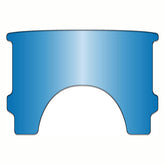 National Cycle, Repl. Adj. Lower Window (Style A). Blue Windshields Misc National Cycle