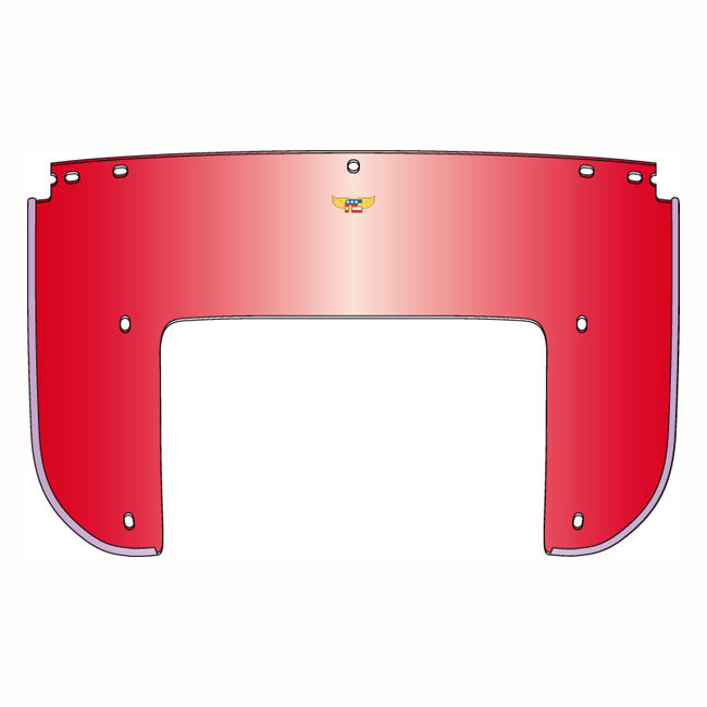 National Cycle, Beaded 5 Bolt Lower Window. Red Windshields Misc National Cycle