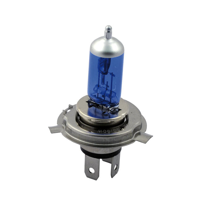 H4 Light Bulb, 12v 90/100 Watt. Blue Tint Bulbs Mcs
